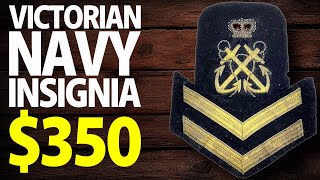 350  British Victorian Royal Navy Petty Officer Rank Insignia History  Military Antiques Toronto [upl. by Yznyl]