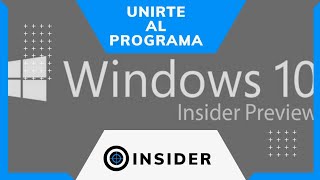 Como Unirse al Programa Insider de Windows 10 [upl. by Clemmie]