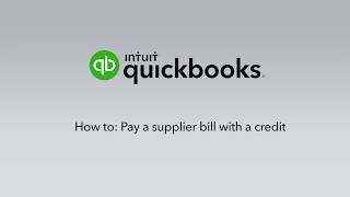 How to pay a Bill with a Supplier Credit [upl. by Abner]