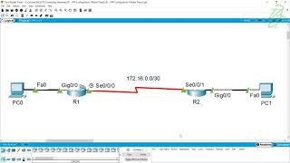 07  PPP Configuration Packet Tracer [upl. by Enelrats]