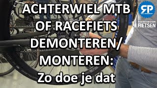 ACHTERWIEL MTB OF RACEFIETS DEMONTERENMONTEREN Zo doe je dat [upl. by Shayla]