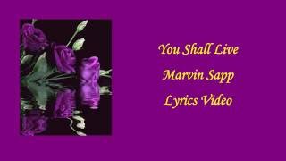 I Shall live  Marvin Sapp Lyrics Video [upl. by Auka859]