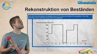 Integralrechnung  Rekonstruktion von Beständen  StrandMathe  Oberstufe ★ Wissen [upl. by Ybab186]