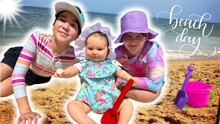 FIRST TIME AT THE BEACH FOR REBORN TODDLER MADDIE [upl. by Otero]