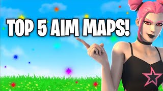 Top 5 Aim Maps in Fortnite  BEST AIMING MAPS FORTNITE [upl. by Ilak654]