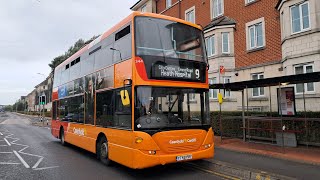 REDLINES Cardiff Bus Scania N230UD Omnicity On Route 9 344 [upl. by Trella8]