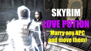 Serana Marriage and Cure Walkthrough  Skyrim LOVE POTION Mod [upl. by Legin]