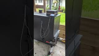 Old Country BBQ Pits Gravity Fed with Fireboard 2 Drive system  first cook Pork Butt [upl. by Oidale]