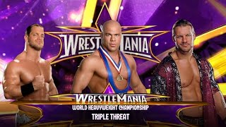 Submission Match for World Heavyweight Championship  Kurt Angle vs Chris Jericho vs Chris Benoit [upl. by Nnaaras]