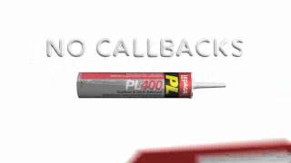 LePage PL 400 Subfloor and Deck Adhesive [upl. by Annuahsal500]