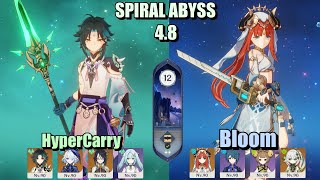 ABYSS 48 C0 Xiao HyperCarry amp C0 Nilou Bloom  Floor  12 9 Stars [upl. by Survance]