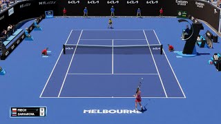 Magdalena Fręch vs Anastasia Zakharova  Australian Open  AO Tennis 2  PS5 Gameplay [upl. by Jany]