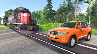 Train accidents 27  BeamNG DRIVE  SmashChan [upl. by Neenahs]