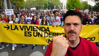 ❌ España y Portugal se movilizan contra la crisis de la vivienda con manifestaciones y protestas [upl. by Hgielanna]