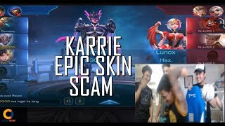 KARRIE EPIC SKIN SCAM  MOBILE LEGENDS  1000 DIAMONDS GIVEAWAY  LUCKY SPIN [upl. by Irmgard196]