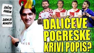 🔴DALIĆEVE GREŠKE I KRIVI POPIS 🔴 FORSIRANJE LJUBIMACA DOK ZA IGRAČE U FORMI NEMA MJESTA🔴 [upl. by Mose345]