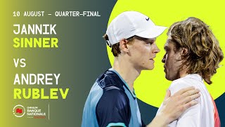 SINNER VS RUBLEV  NATIONAL BANK OPEN  MONTRÉAL  QUARTERFINAL [upl. by Sirrom]