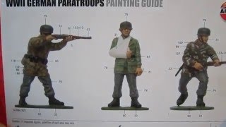 Airfix 132 German Paratroops ww2 Painted [upl. by Iraj]