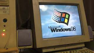 Windows 98 PC Startup Pentium iii [upl. by Atimad]