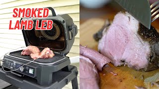 Smoked Kirkland Boneless Lamb Leg Recipe  With Ninja Woodfire XL [upl. by Tyson]