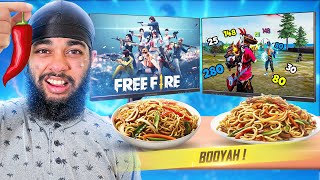 CHAPATI YOU LOSE FREE FIRE YOU EAT WORLDS SPICIEST NOODLES CHALLENGE [upl. by Dawaj]