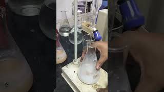 Acid gas generation test for Solution A with Ammonium Thiocyanate NH4SCN [upl. by Bove993]