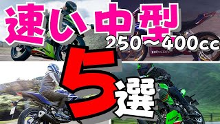 【250cc〜400cc】普通自動二輪で一番速いバイクってどれ！？ [upl. by Bael]