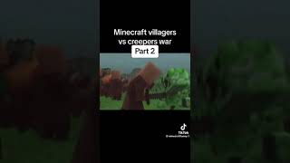 villagers VS creepers part2 [upl. by Nerehs894]