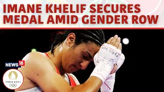 Imane Khelif Secures Algerias 1st Olympic Medal in Womens Boxing Amidst Gender Row  N18G [upl. by Cathleen]