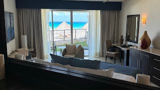 Royal Tower Jacuzzi Suite Ocean Front Room  Grand Park Royal Cancun [upl. by Dillie]