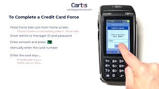 How To Complete a Credit Card Force Completion Auth Only on Ingenico Desk 5000Move 5000 Terminal [upl. by Aryhs]