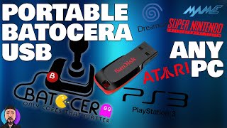 Create an Portable Batocera Retro Gaming System  USB Flash Drive External drive [upl. by Llednahc736]