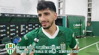 BRAIAN RIOS  FUTSAL MASCULINO  BANFIELD 3  FRANJA DE ORO 2  SEMIFINAL IDA [upl. by Nerek996]