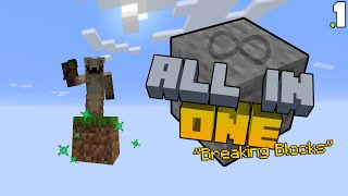 quotAll in Onequot Modded One Block Minecraft Lets Play quotBreaking Blocksquot 1 [upl. by Aisel]