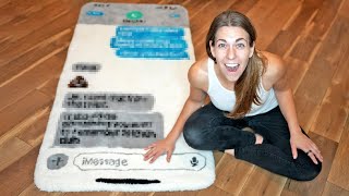 I make a 6ft rug of a text conversation [upl. by Blondie]