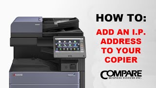 Adding An IP Address To A Kyocera Copystar Copier [upl. by Orelia]