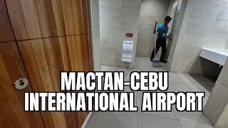 MACTANCEBU INTERNATIONAL AIRPORT TOILETS  RESTROOM CEB International Departures Philippines [upl. by Adamok283]