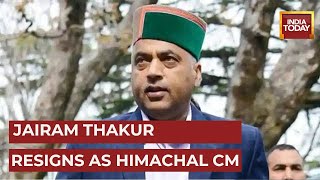 Jairam Thakur Accepts Himachal Pradesh Defeat Hands Resignation To Governor [upl. by Eiramanad]