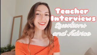 Teacher Interview Questions and Answers  Advice On Getting Your First Teaching Job  UK teacher [upl. by Adnik]