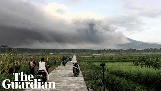 Indonesias Semeru volcano eruption triggers mass evacuations [upl. by Nobile]