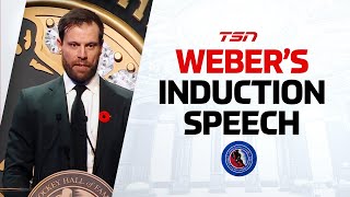 Hockey Hall of Fame Induction Speech Shea Weber [upl. by Letnoj]