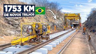 TRANSNORDESTINA  A MAIOR OBRA Ferroviária em Execução no Brasil [upl. by Merrie]