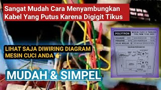 CARA MENYAMBUNG KABEL MESIN CUCI 2 TABUNG POLYTRON [upl. by Humpage]