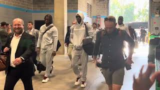 Gamecocks arrive for their matchup against UNC [upl. by Rush479]