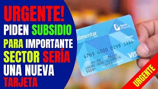 💰SUBSIDIOS Del GOBIERNO👈PIDEN NUEVO SUBSIDIO Como La Tarjeta Alimentar [upl. by Ramsdell]