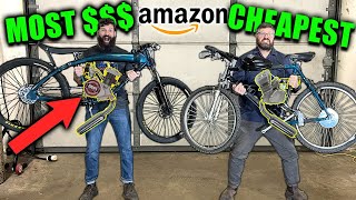 I Bought the Cheapest and Most Expensive Motorized Bike kits from Amazon [upl. by Nariko55]