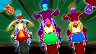 Skeleton Rider Ghost Bike Midnight Song  Fantastic Motorcycles Song For Kids by Teehee Town [upl. by Ahsenal602]