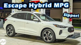 2023 Ford Escape Hybrid AWD – MPG Test  Highway Fuel Economy amp Range [upl. by Odella]