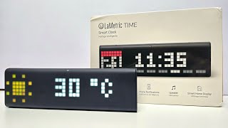 LaMetric Time WiFi Clock Unboxing [upl. by Anehsuc69]