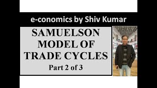 economics by Shiv Kumar Samuelson Model of Trade Cycles Part 2 of 3 [upl. by Annaik]